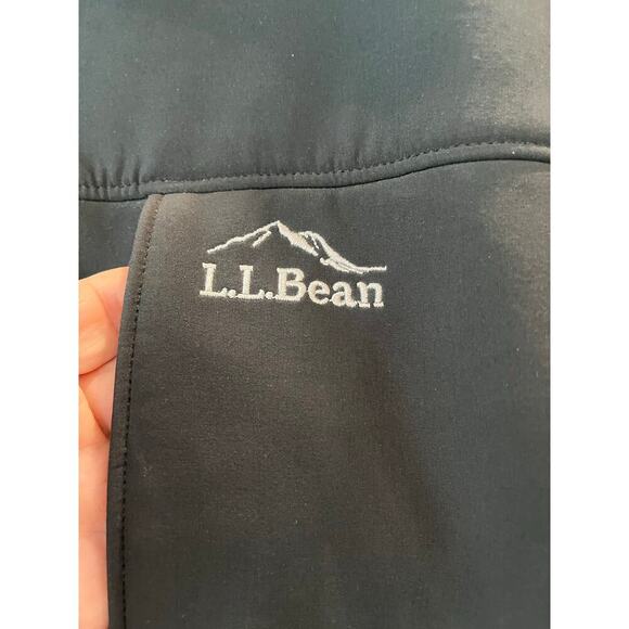 LL Bean Black Soft Shell Jacket Men XL Tall Neutral Gorpcore Active Minimalist - Picture 3 of 10